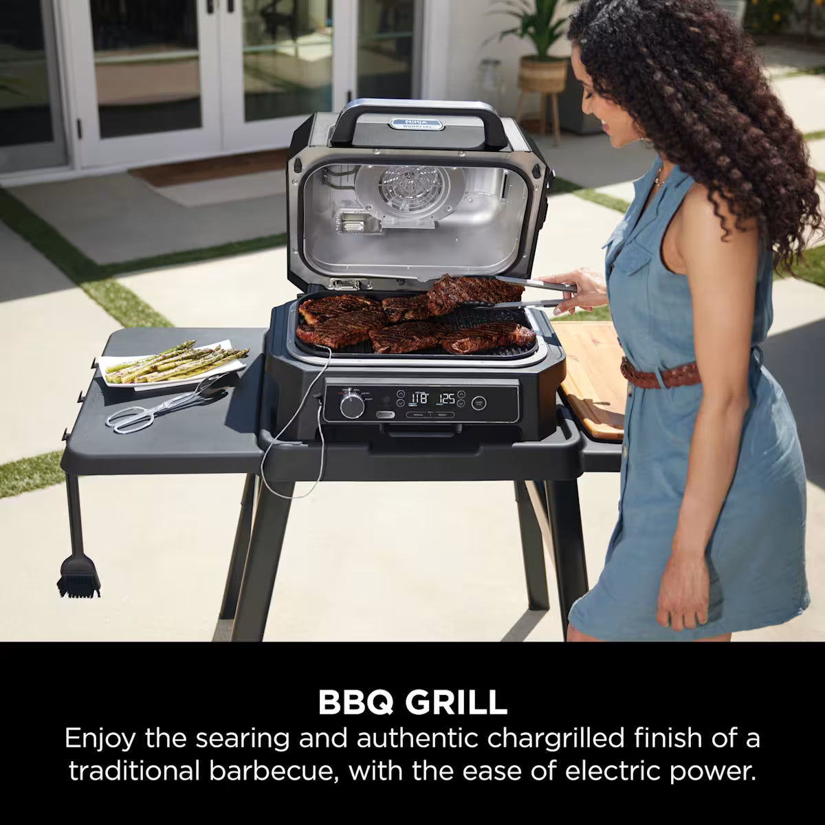 Ninja Woodfire Pro XL Electric BBQ Grill & Smoker OG850UK