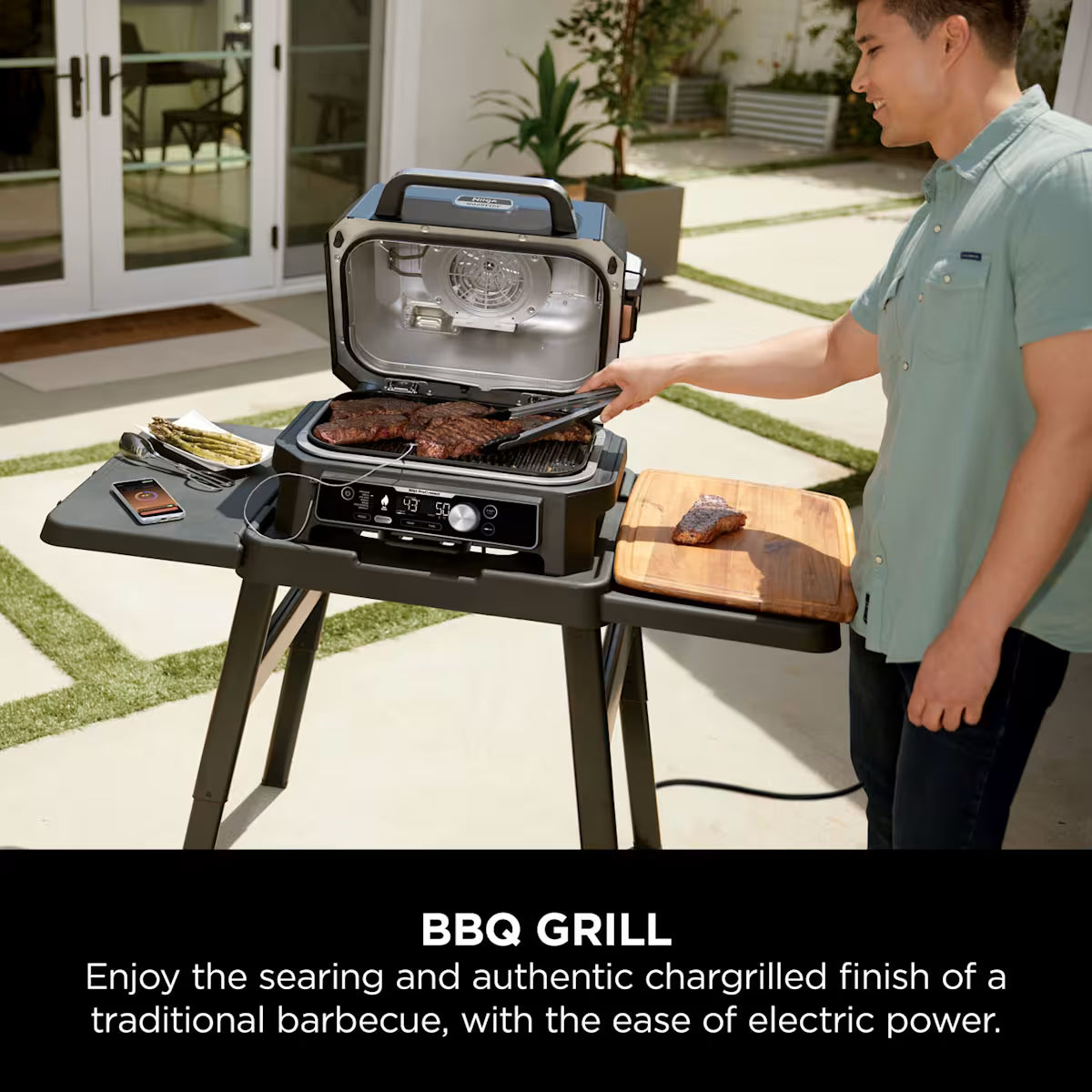 Ninja Woodfire Pro Connect XL Electric BBQ Grill & Smoker