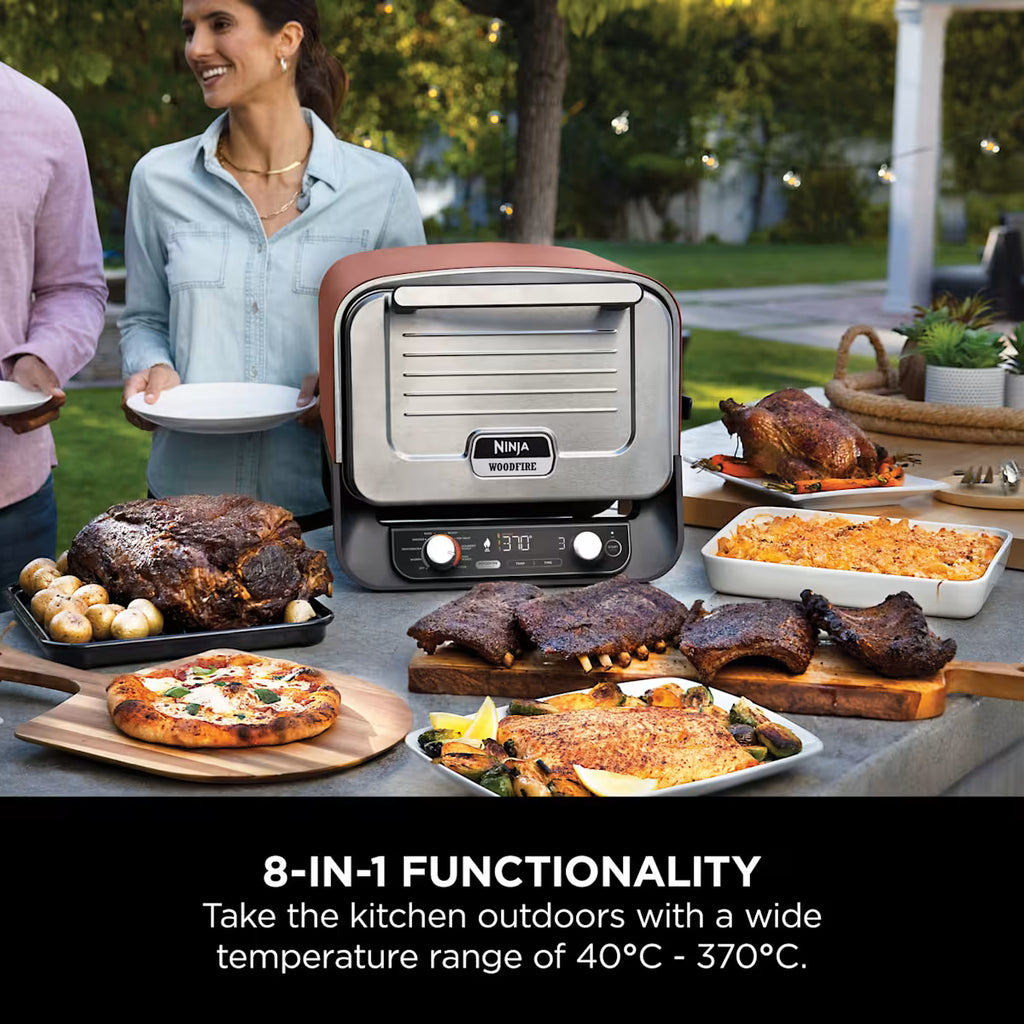 Ninja Woodfire Electric Outdoor Oven, Artisan Pizza Maker and BBQ Smoker OO101UK
