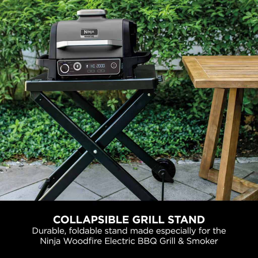 Ninja Woodfire Electric BBQ Grill & Smoker with Stand & Accessories