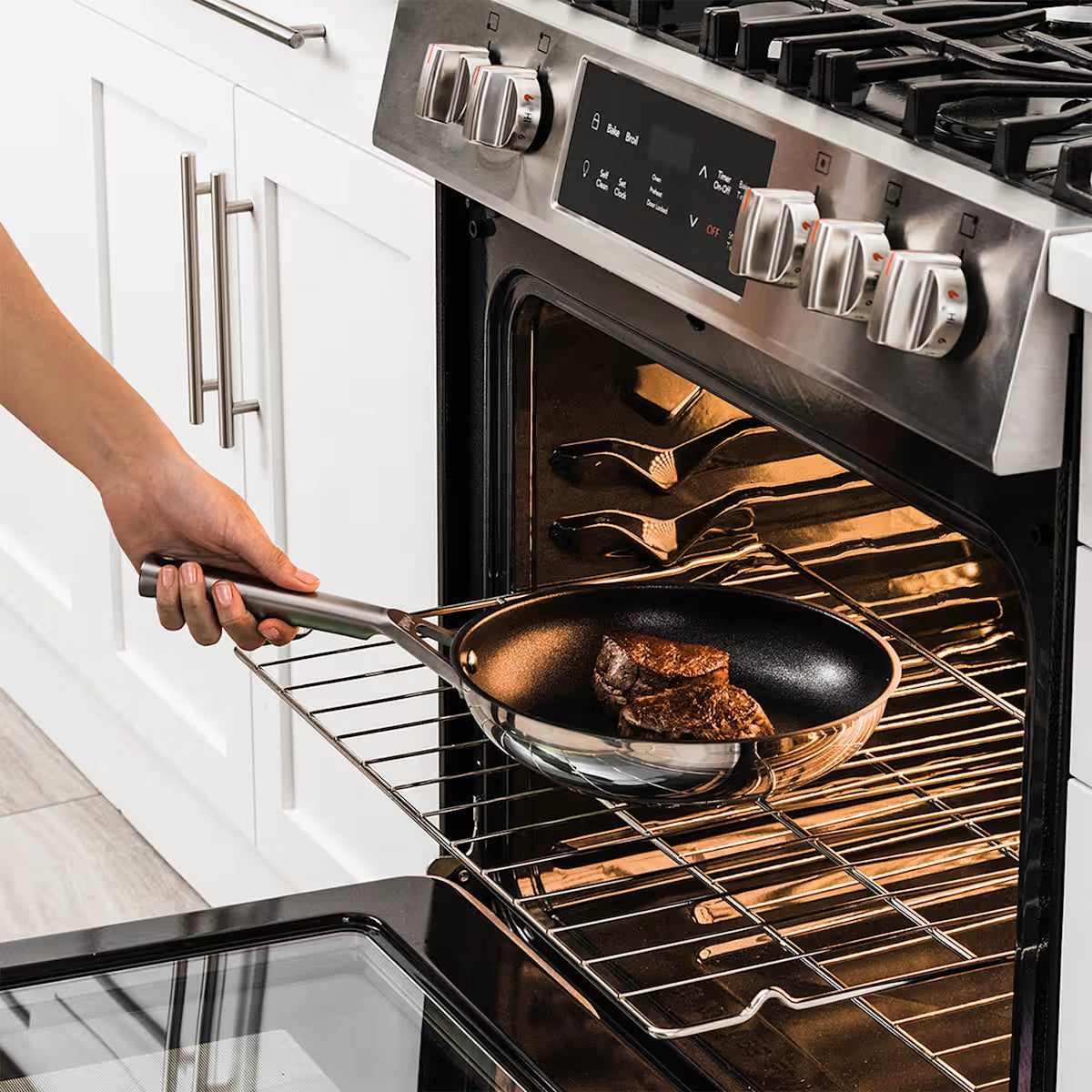 Exclusive Ninja ZEROSTICK Stainless Steel Cookware Bundle - 6-Piece Set