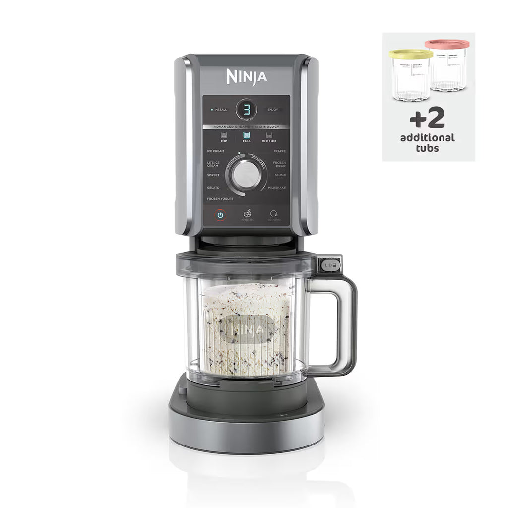 Ninja CREAMi Deluxe 10-in-1 Ice Cream and Frozen Drink Maker (5 Tub Bundle)