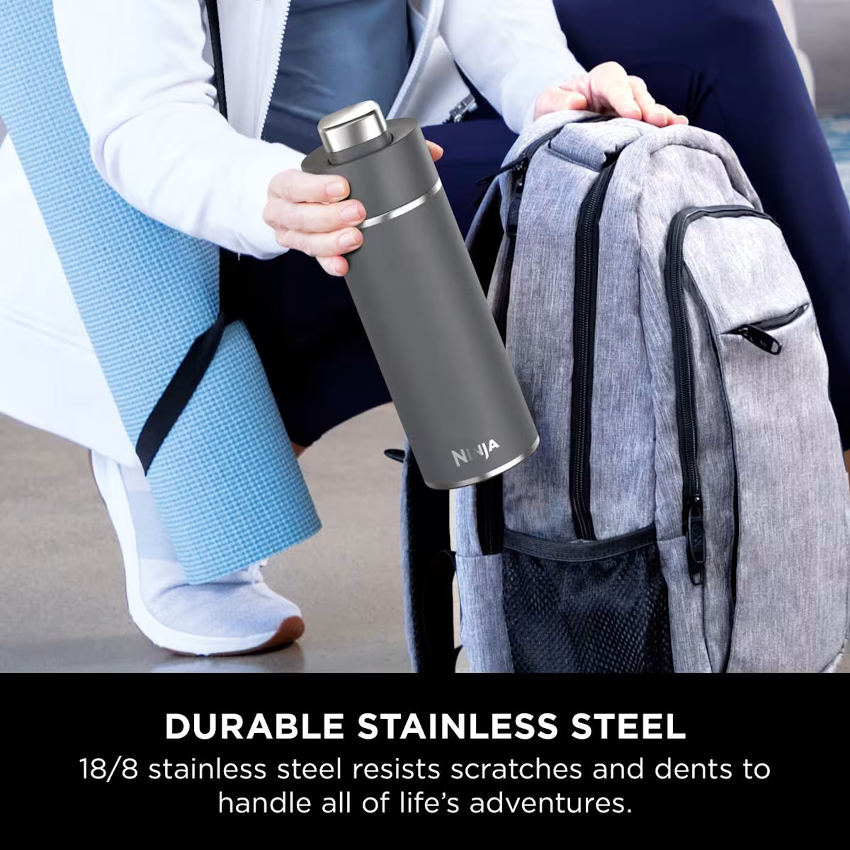 Ninja Thirsti 700 ml Travel Bottle ¨C Grey DW2401EUUKGY