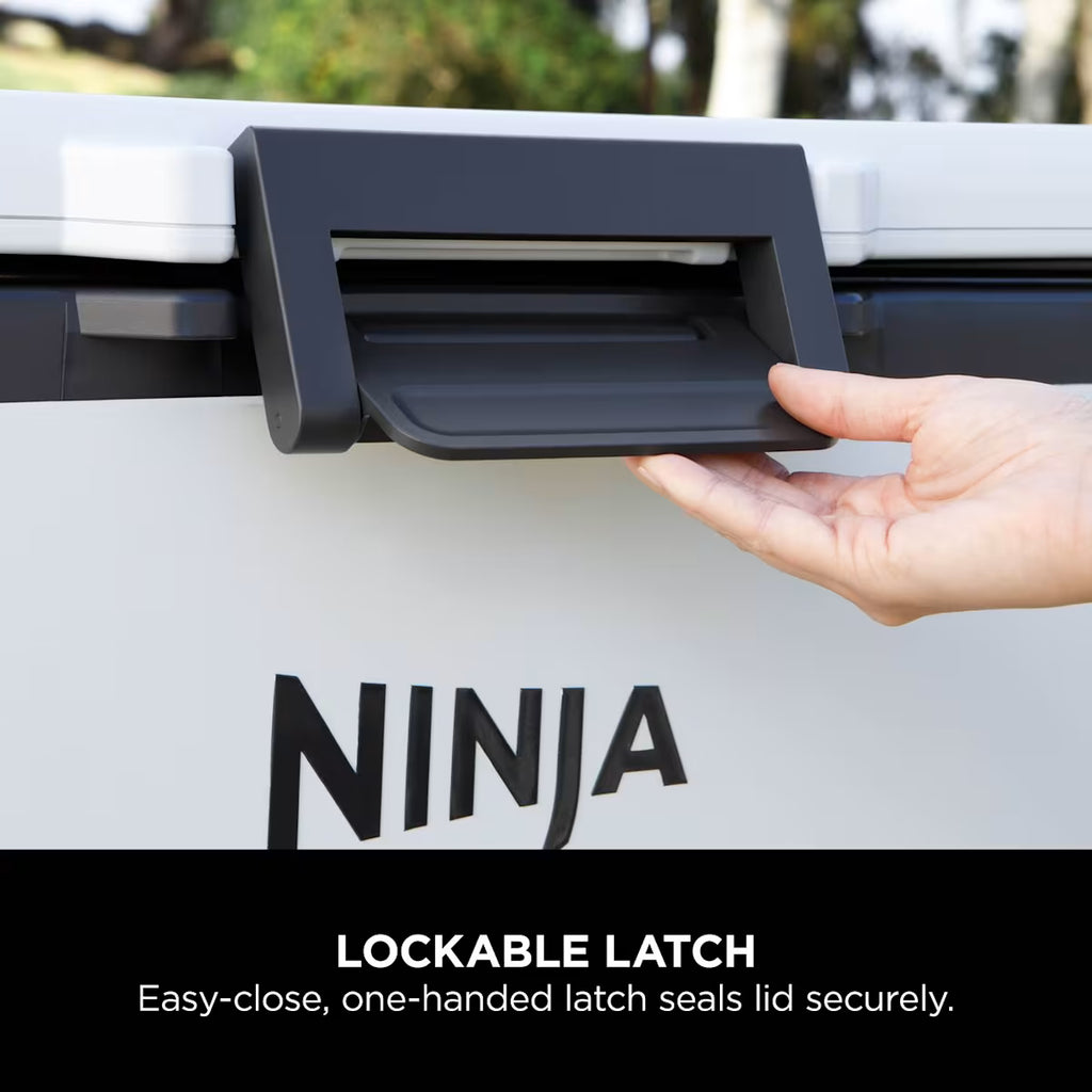 Ninja FrostVault 45QT/42L Wheeled Cooler with Dry Zone, Cloud White FB245UKWH
