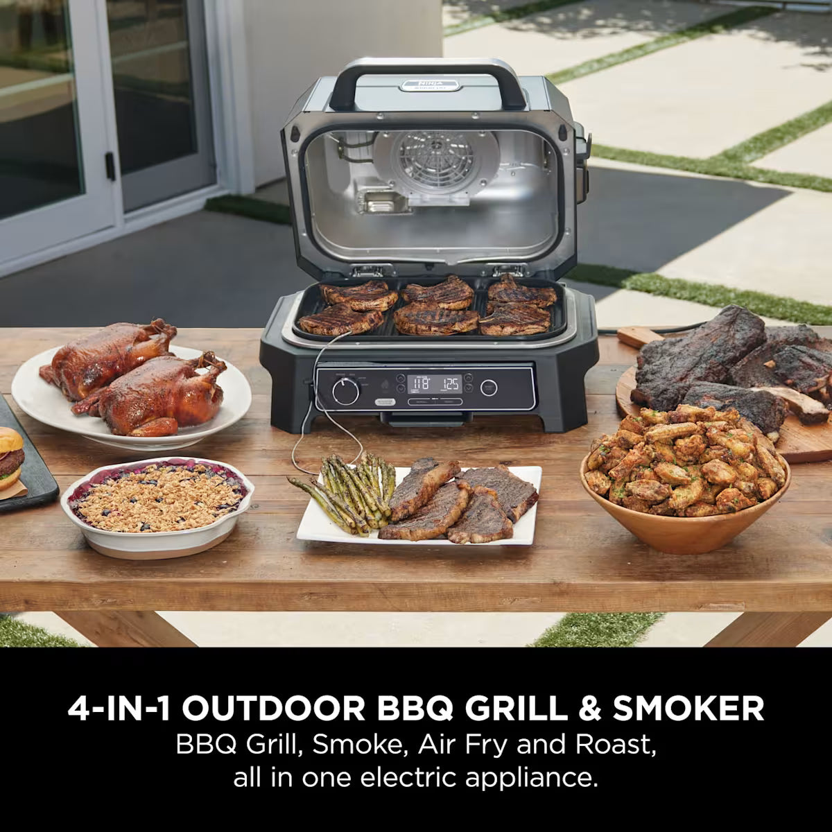 Ninja Woodfire Pro XL Electric BBQ Grill & Smoker OG850UK