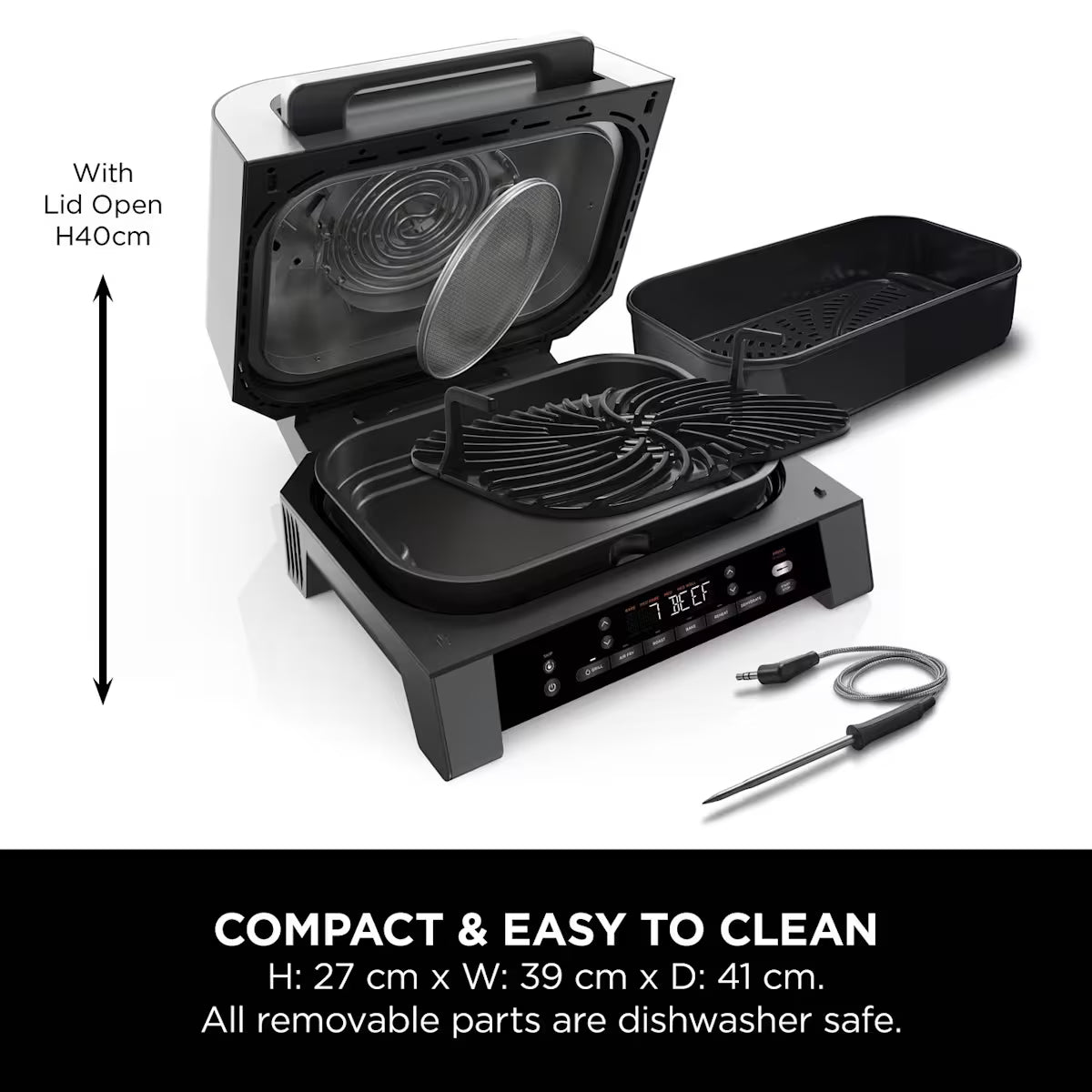 Ninja 6-in-1 MAX Grill & Air Fryer DG551UK