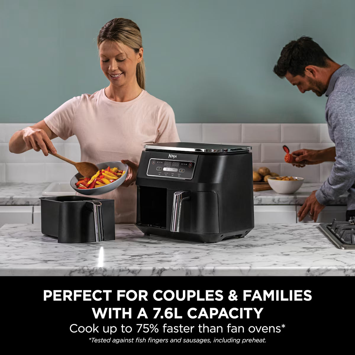Ninja Foodi 4-in-1 Dual Zone Air Fryer 7.6L AF200UK