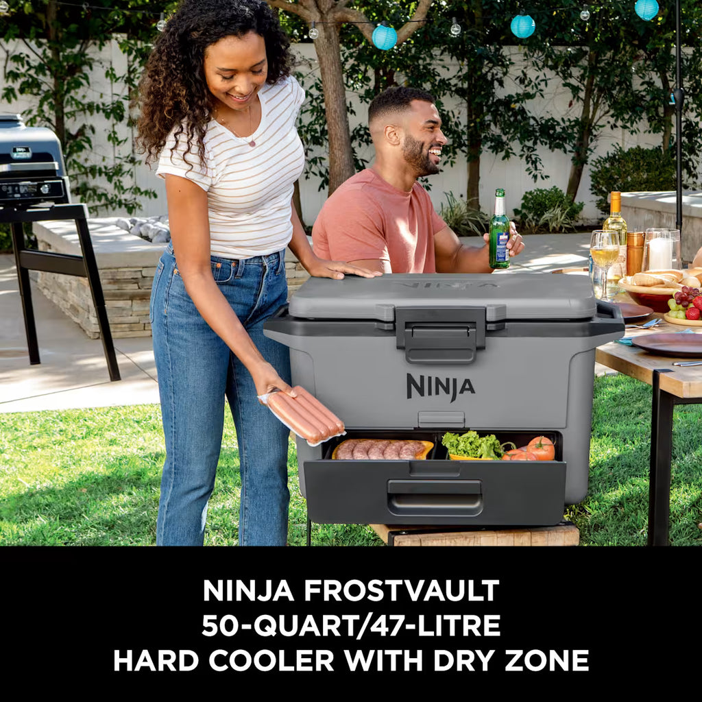 Ninja WoodFire XL Electric BBQ & FrostVault 47L Cooler Bundle