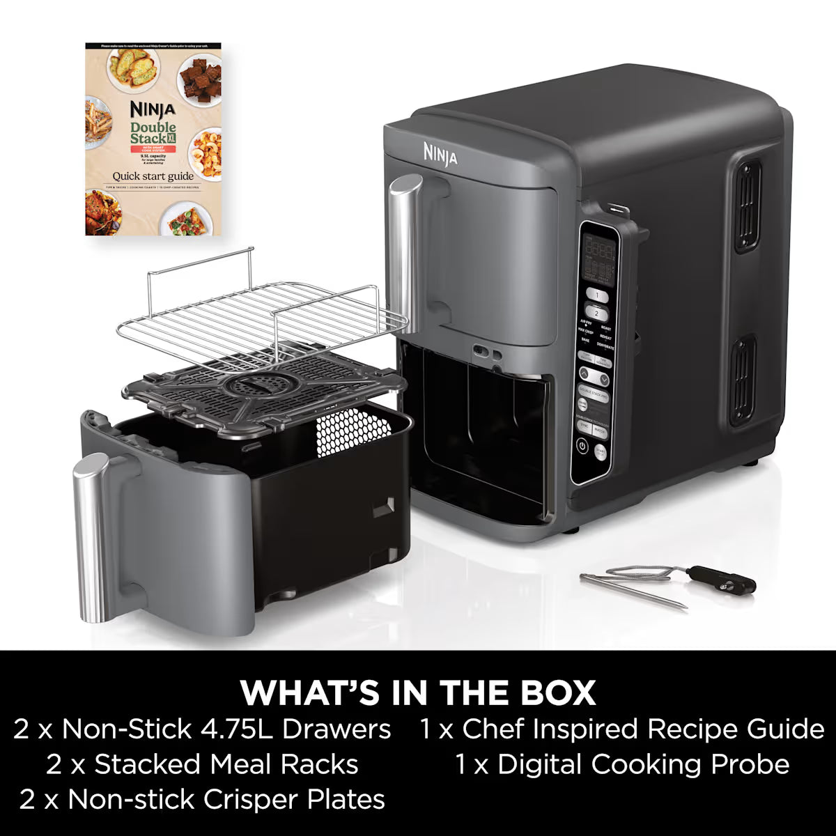 Ninja Double Stack XL 2-Level Air Fryer with Smart Cook System 9.5L? SL451UK