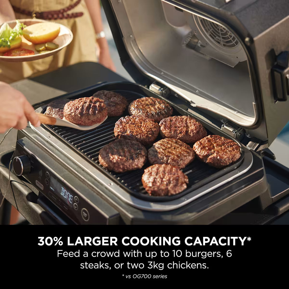 Ninja Woodfire Pro XL Electric BBQ Grill & Smoker with Stand & Cover
