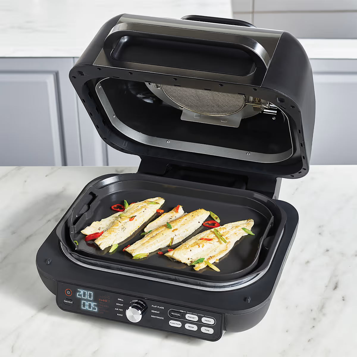 Ninja Foodi MAX Pro Health Grill and Steak Knives Bundle - AG651STEAK